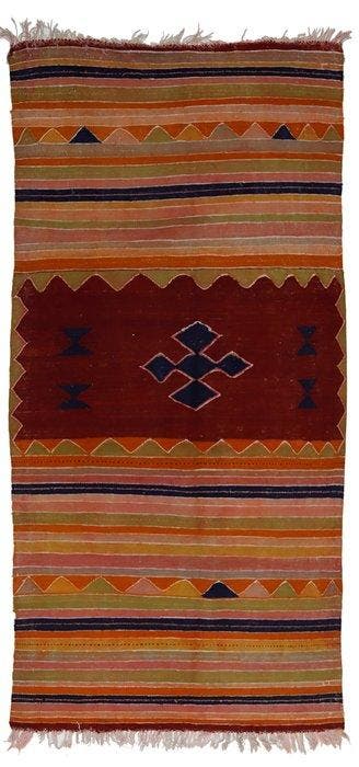 Yuruk - Vloerkleed - 254 cm - 122 cm - Yuruk Kelim, Nieuw