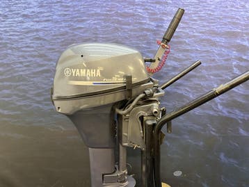 “Yamaha 9.9 pk buitenboordmotor | Langstaart  | Top conditi, 5 tot 10 pk, Viertaktmotor, Ophalen of Verzenden, Zo goed als nieuw