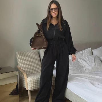 Dames Jumpsuit met Lange Mouwen en Elastische Taille - Casua, Kleding | Dames, Verzenden, Nieuw
