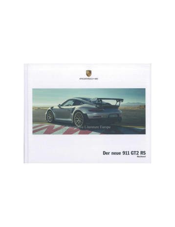 2018 PORSCHE 911 GT2 RS HARDCOVER BROCHURE DUITS, Nieuw, Porsche, Author