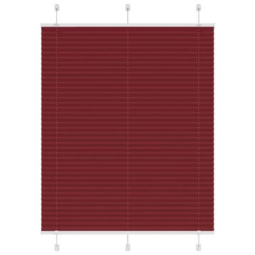 vidaXL Plissé rolgordijn 110x100cm stofbreedte 109,4cm, Verzenden, Nieuw, Rood