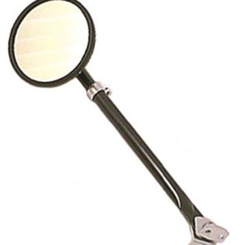 Omix Round Mirror w/ Arm & Bracket Black- 41-64 Willys, Ophalen of Verzenden, Nieuw