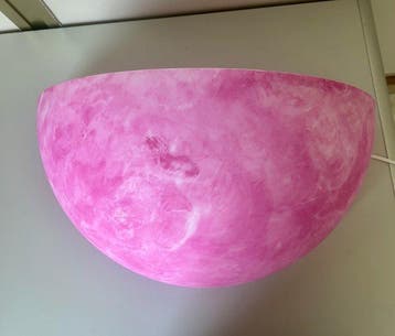 Wandkandelaar - geblazen glas met marmoreus effect -