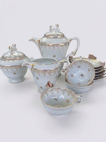 Singer - Koffieservies voor 6 (15) - singer - Porselein
