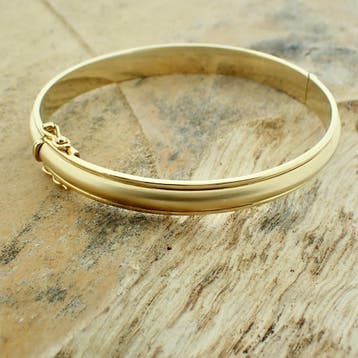 Massief gouden slavenarmband., Ophalen of Verzenden, Gebruikt, Goud, Goud