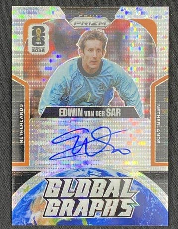 2026 Panini Prizm Edwin van der Sar GG-EVS Gesigneerde, Nieuw