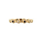 Gouden ring met saffier en diamant 14 krt* nieuw, Sieraden, Tassen en Uiterlijk, Ringen, Verzenden, Zo goed als nieuw, Goud