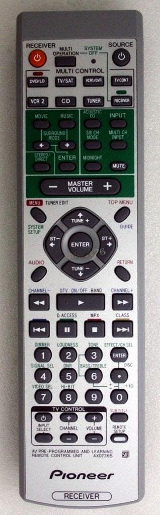 Afstandsbediening Pioneer axd7323 vsx-c100, Ophalen of Verzenden, Nieuw, Origineel