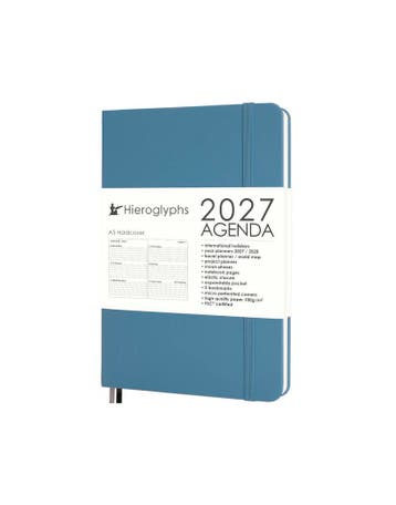 Agenda 2027 met weeknummers - A5 hardcover - diverse kleuren, Verzenden, Nieuw