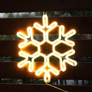 LED Sneeuwvlok kerst - 40cm - Warm wit, Diversen, Kerst, Ophalen of Verzenden, Nieuw