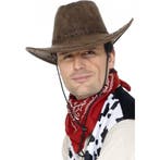 Bruine cowboyhoed suede look - Cowboyhoeden, Verzenden, Nieuw