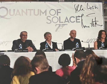 James Bond Quantum of Solace - Signed by Director Marc, Nieuw