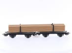 Schaal H0 Märklin 4665 langhoutwagon met lading van de DB.., Gebruikt, Wagon, Ophalen of Verzenden, Analoog