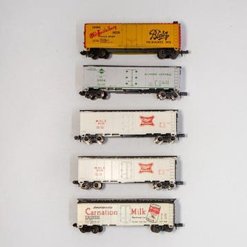 Atlas N - 2224/2391/2394/2398 - Modeltrein goederenwagon (5), Nieuw