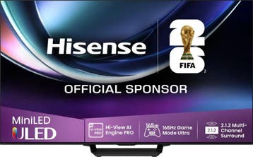 Hisense 85U7QTUKpro - 85 inch - 4K Mini-LED Pro - 165Hz -, Ophalen of Verzenden, Nieuw
