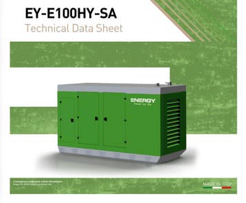 EY-E100HY-SA 100 kVA generator aggregaat Hyundai diesel, Nieuw, 30 kVA of meer, Dieselolie, Geluidgedempt