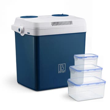 Brisby 25 Liter Elektrische Koelbox, Frigobox Deluxe - BLAUW, Ophalen of Verzenden, Nieuw, Koelbox, Elektrisch