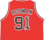 NBA - Dennis Rodman - Rood op maat gemaakte basketbaljersey, Nieuw