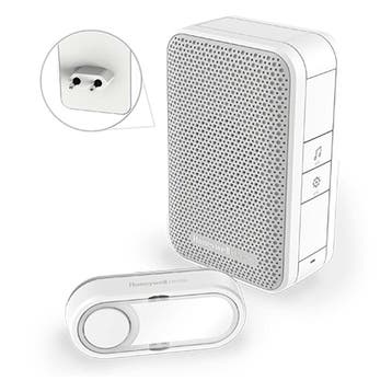 Honeywell Draadloze Deurbel Met Drukknop 150M Bereik Wit -, Doe-het-zelf en Verbouw, Verzenden, Nieuw, Overige typen