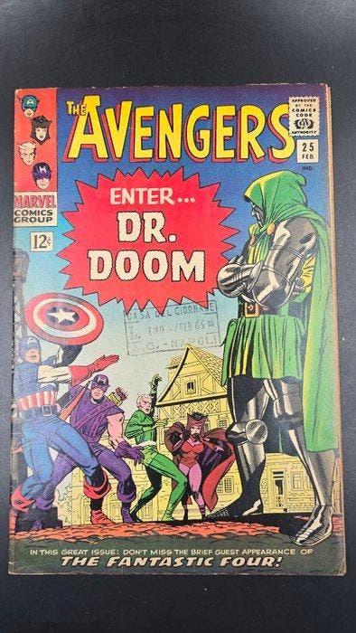 The Avengers (Vol. 1) #25 - Enter...Dr. Doom! - 1st battle, Boeken, Strips | Comics