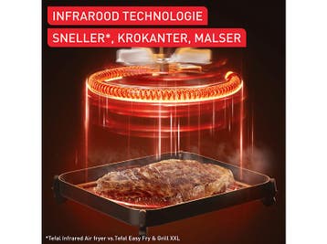 Tefal -   Easy Fry Infrared 7l Airfryer, Verzenden, Nieuw, Airfryer