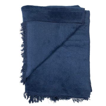 plaid uni navy xl 150x200cm, Verzenden, Nieuw