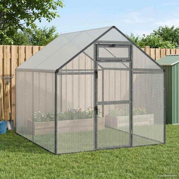 vidaXL Vogelkooi Antracietkleurig 181,5 x 221 x 173,5 cm, Verzenden, Nieuw