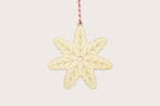 Kerstornament - Sneeuwvlok vertakte ster - Hout - Set van 4, Diversen, Ophalen of Verzenden, Nieuw