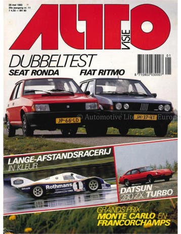 1983 AUTOVISIE MAGAZINE 11 NEDERLANDS, Nieuw, Author