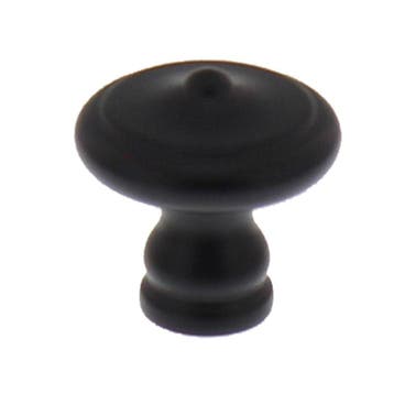 Intersteel Meubelknop met punt ø25mm - smeedijzer zwart, Verzenden, Nieuw