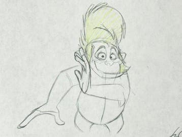Jungle Cubs (1996) - 1 Originele animatietekening van Louie, Nieuw