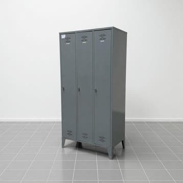 3-deurs retro lockerkast - 180x90x50 cm (met schade), Huis en Inrichting, Kasten | Lockerkasten, Ophalen of Verzenden, Nieuw