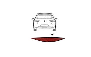 Reflector rechts geschikt voor Golf 7 2012-2017 (Volkswagen), Auto-onderdelen, Ophalen of Verzenden, Nieuw, Volkswagen