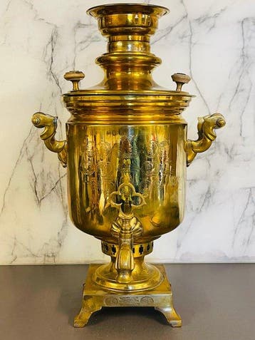 Samovar - Zeldzame keizerlijk-Russische messing