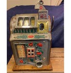 Mills Poinsettia Slotmachine - Origineel, Werkend, Ophalen, Gebruikt