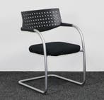 Vergaderstoel Vitra Visavis 1 - Zwart / Aluminium, Huis en Inrichting, Stoelen, Ophalen of Verzenden, Gebruikt