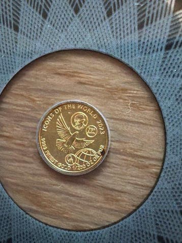 Rwanda. 10 Frw 2023 - Gandhi - Friedenstaube., 1/200 Oz