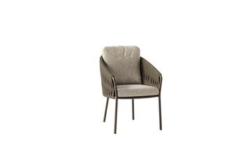 Suns Nappa dining chair Bronze | Clouded rope | Pebble, Tuin en Terras, Nieuw