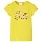 vidaXL Kindershirt 128 geel, Verzenden, Nieuw