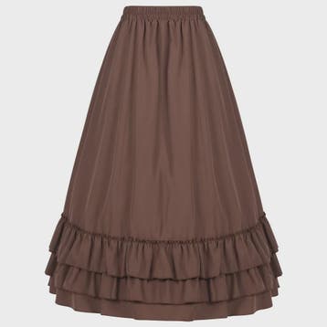 Victorian Victoriaanse Rok met Ruches - Hoge Taille, Gothic, Verzenden, Nieuw