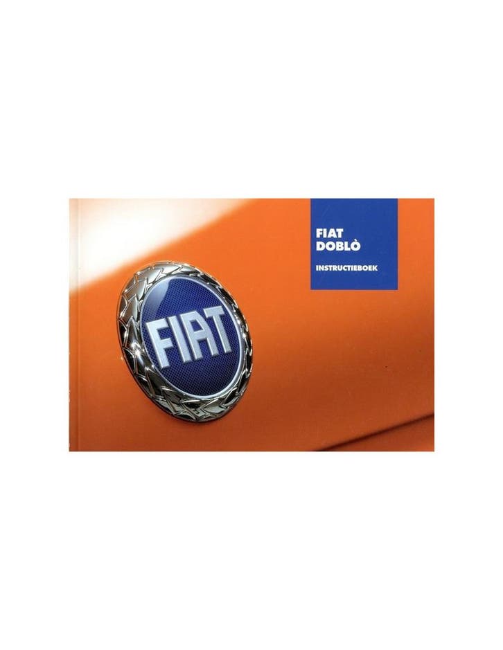 2005 FIAT DOBLO INSTRUCTIEBOEKJE NEDERLANDS, Auto diversen, Handleidingen en Instructieboekjes