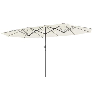TRUUSK Dubbel Zonnescherm 436 x 260 cm - UV-bescherming - St, Verzenden