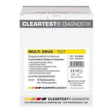 Cleartest® Multi Test 6 Methamfetamine, 10 stuks Drugstest,, Verzenden, Nieuw