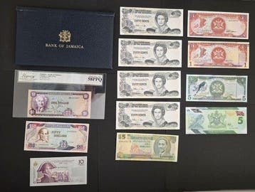 Wereld. - 16 Banknotes - Various Dates (Zonder minimumprijs)