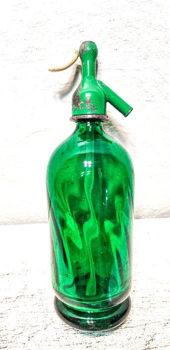 Sifon - Groene helicoïdaal, Antiek en Kunst