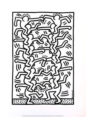 Keith Haring - Untitled (people ladder) - Fine Art giclée -