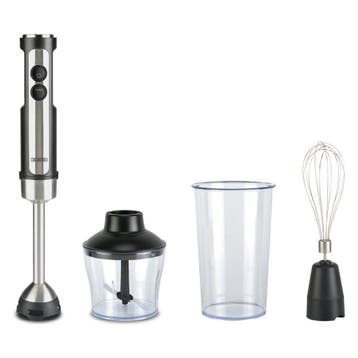 Classic Staafmixer Set - RVS/Zwart, Witgoed en Apparatuur, Keukenmixers, Nieuw