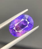 Saffier - 3.88 ct - Gemological Institute of America (GIA) -, Sieraden, Tassen en Uiterlijk, Edelstenen, Nieuw