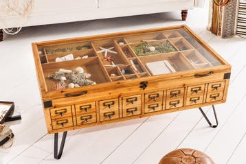 Vintage salontafel SEVEN SEAS 100cm natuurlijk grenen, Ophalen of Verzenden, Nieuw