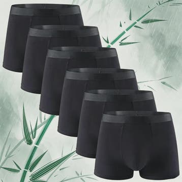 Set van 6 Bamboevezel Boxershorts voor Heren - Zacht, Ademen, Kleding | Heren, Ondergoed, Verzenden